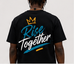 Back of the black Script Logo Tee