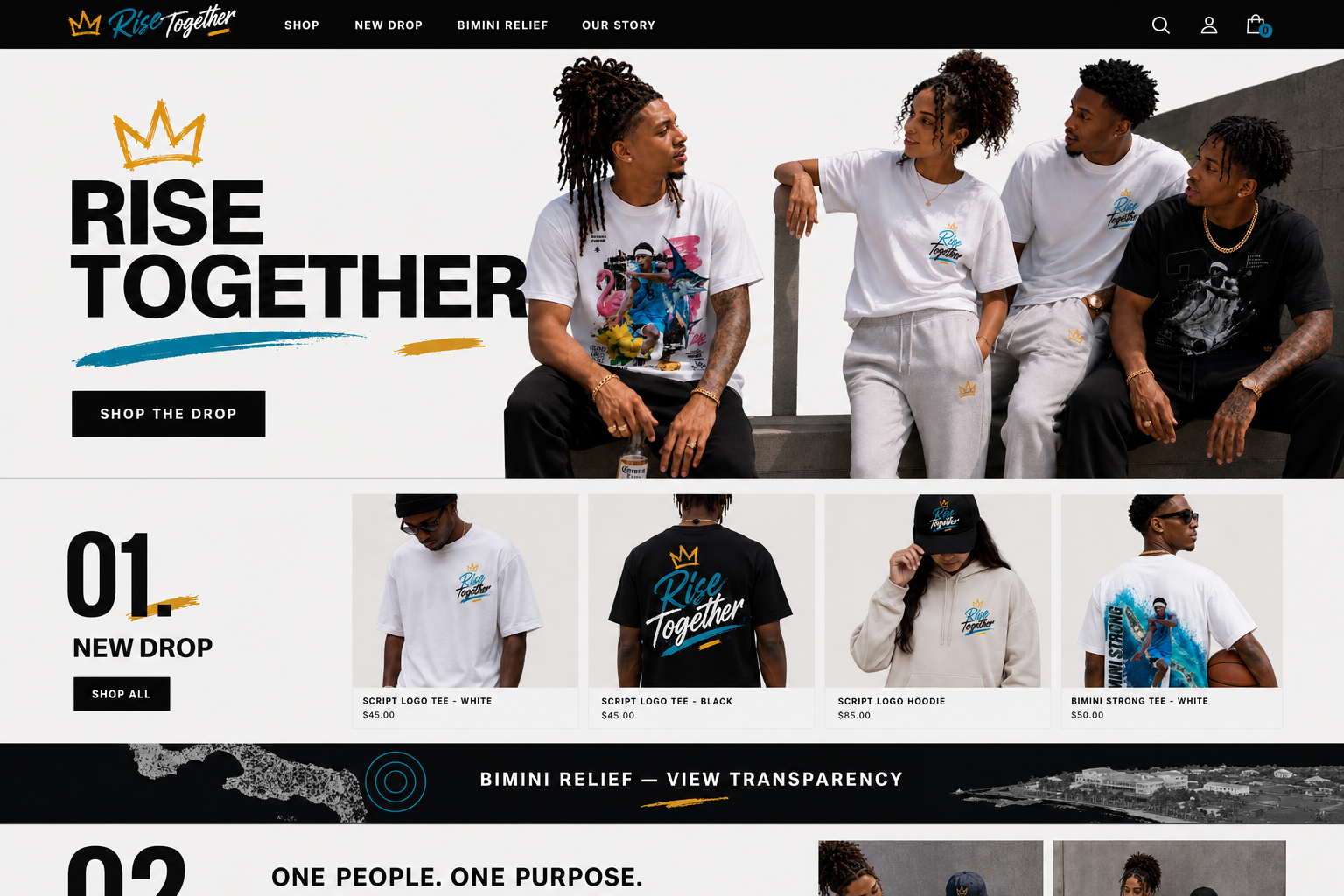 Crown and Grid website concept