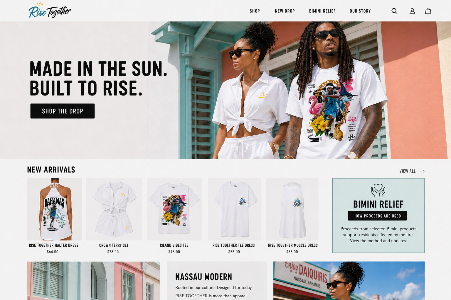Nassau Modern website concept